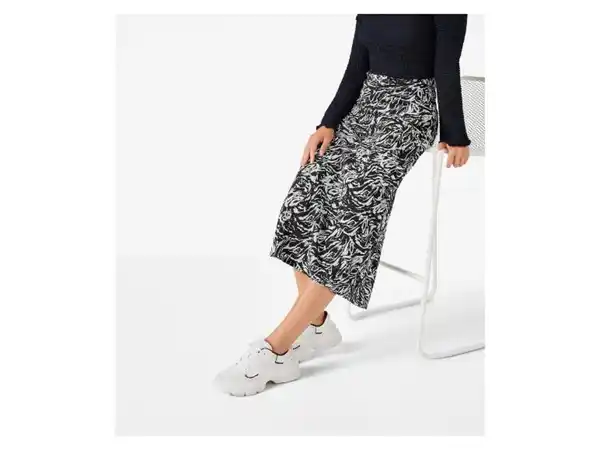 Bild 3 von esmara® Damen Midi-Rock, mit elastischem Gummizugbund