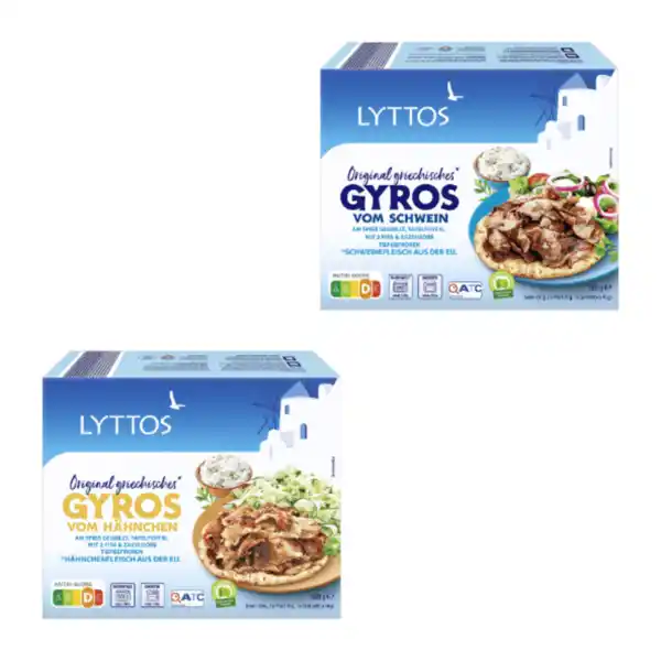 Bild 1 von LYTTOS Gyros-Pita mit Zaziki 380g