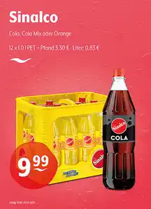 Sinalco Cola, Cola Mix oder Orange