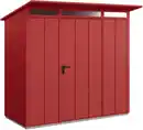 Bild 1 von EcoStar Gerätehaus Elegant-P Typ 1 purpurrot 247,9 x 153 x 228,6 cm