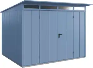 EcoStar Gerätehaus Elegant-P Typ 3 taubenblau 312,7 x 283,4 x 232,3 cm