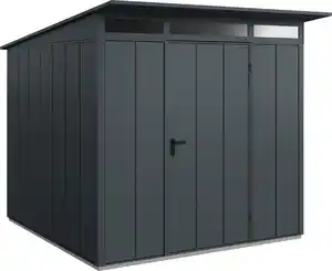 EcoStar Gerätehaus Elegant-P Typ 2 anthrazitgrau 247,9 x 283,4 x 232,3 cm