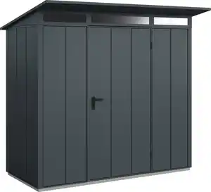 EcoStar Gerätehaus Elegant-P Typ 1 anthrazitgrau 247,9 x 153 x 228,6 cm