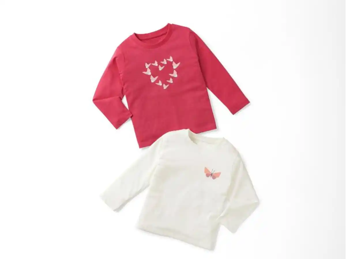 Bild 3 von lupilu® Kinder Langarmshirts, 2 Stück, aus reiner Baumwolle