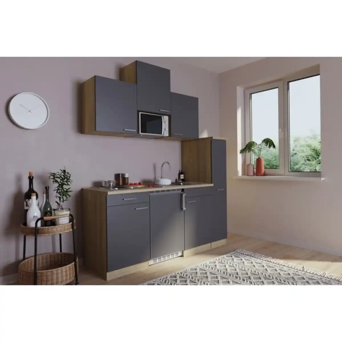 Bild 2 von RESPEKTA Singleküche »KB180ESGMI«, mit E-Geräten, Gesamtbreite: 180 cm