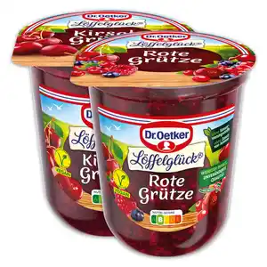 Dr. Oetker Löffelglück Rote Grütze / Kirsch Grütze