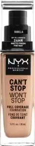 NYX PROFESSIONAL MAKEUP  Foundation Can't Stop Won't Stop 24-Hour Vanilla 06