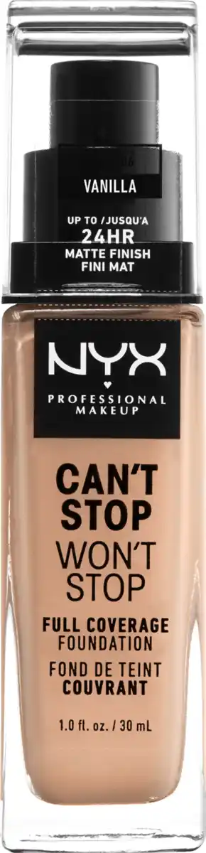 Bild 1 von NYX PROFESSIONAL MAKEUP  Foundation Can't Stop Won't Stop 24-Hour Vanilla 06