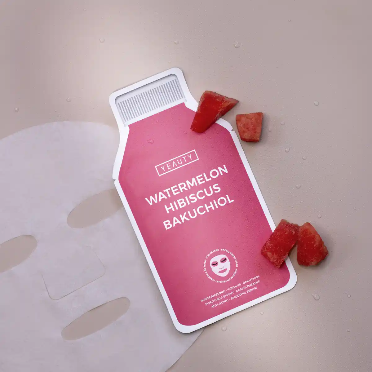 Bild 3 von YEAUTY Tuchmaske Watermelon-Hibiscus-Bakuchiol