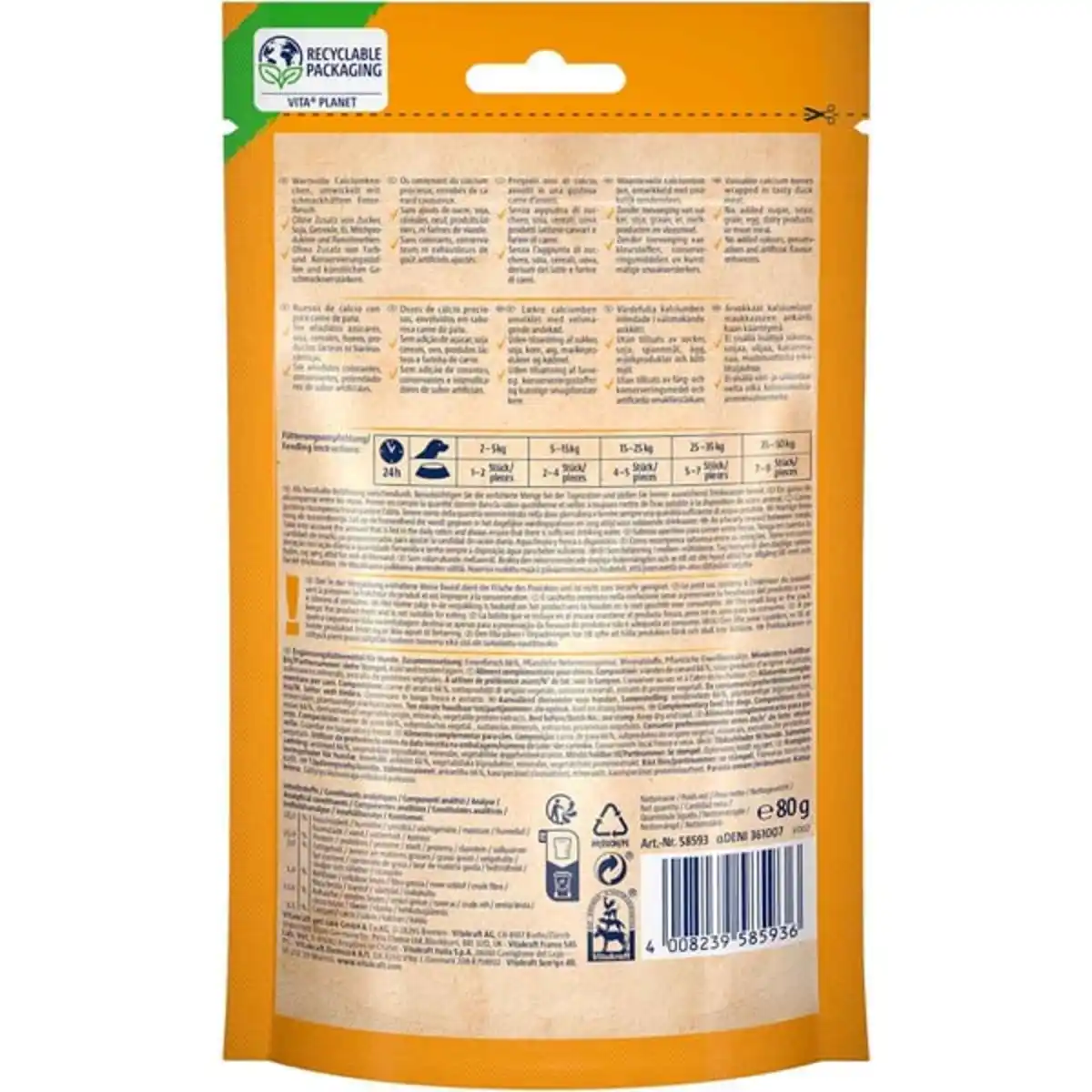 Bild 2 von Vitakraft DUCK Bonas Calciumknochen 80g