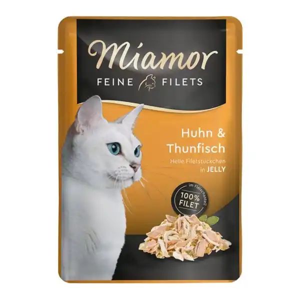 Bild 1 von Miamor Feine Filets Huhn und Thunfisch im Frischebeutel 24x100g