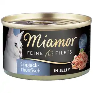 Miamor Feine Filets Skipjack-Thunfisch in Jelly 24x100g