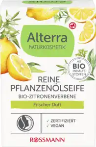 Alterra NATURKOSMETIK Reine Pflanzenölseife Zitronenverbene, 100 g