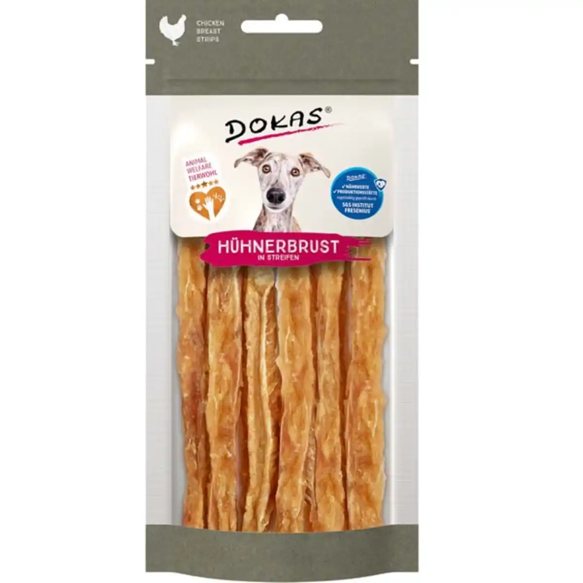 Bild 1 von Dokas Tierwohl Hühnerbrust in Streifen 50g