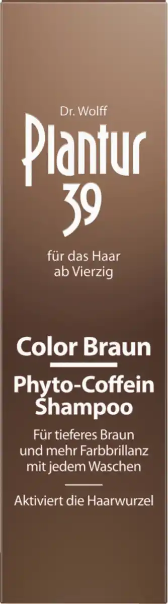 Bild 1 von Dr. Wolff Plantur 39 Color Braun Phyto-Coffein-Shampoo, 250 ml