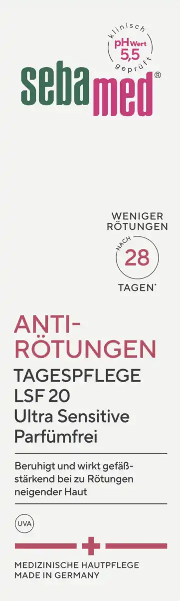 Bild 1 von sebamed Anti-Rötungen Tagespflege LSF 20, 50 ml