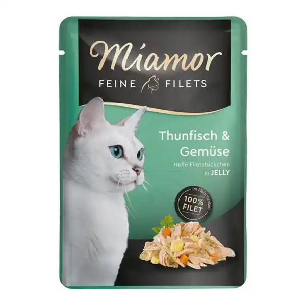 Bild 1 von Miamor Feine Filets Thunfisch und Gemüse im Frischebeutel 24x100g