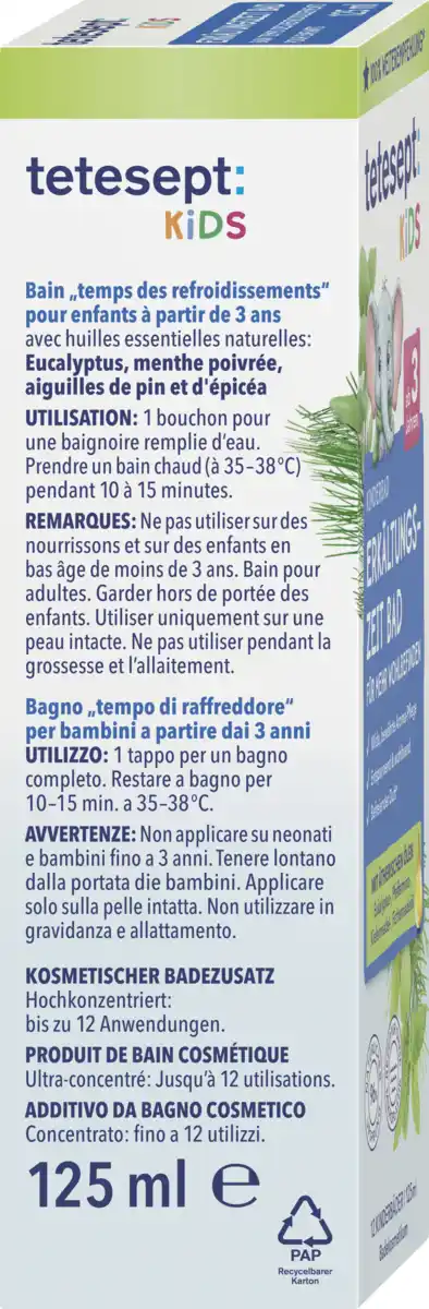 Bild 3 von tetesept Kinder Badespaß Kinderbad Erkältungszeit, 125 ml