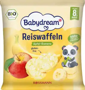 Babydream Bio Reiswaffeln Apfel-Banane, 35 g