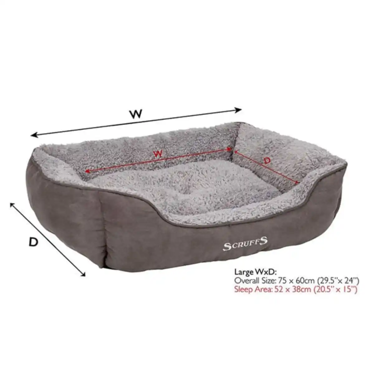 Bild 2 von Scruffs Cosy Box Bett Grau L