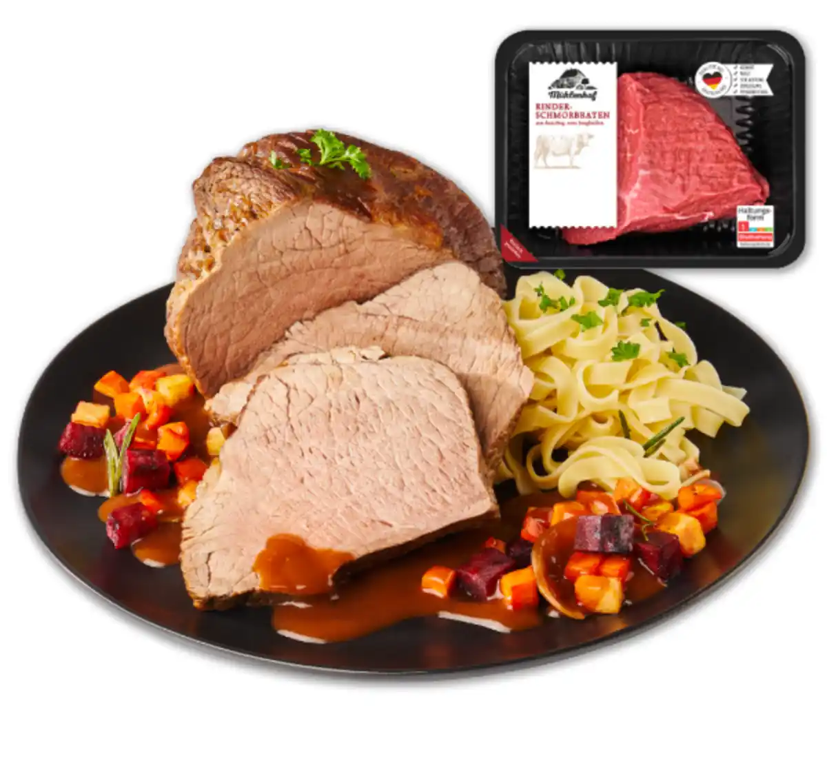 Bild 1 von MÜHLENHOF Frischer Rinder-Schmorbraten vom Jungbullen*