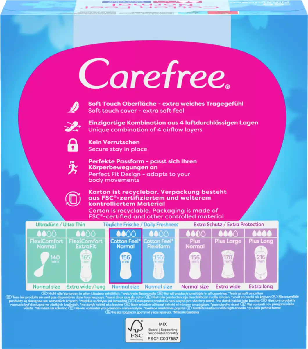 Bild 4 von Carefree Slipeinlagen Cotton Feel Normal Frischeduft