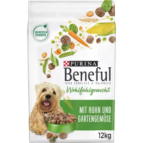 Bild 1 von PURINA BENEFUL Wohlfühlgewicht, Huhn & Gemüse 12kg