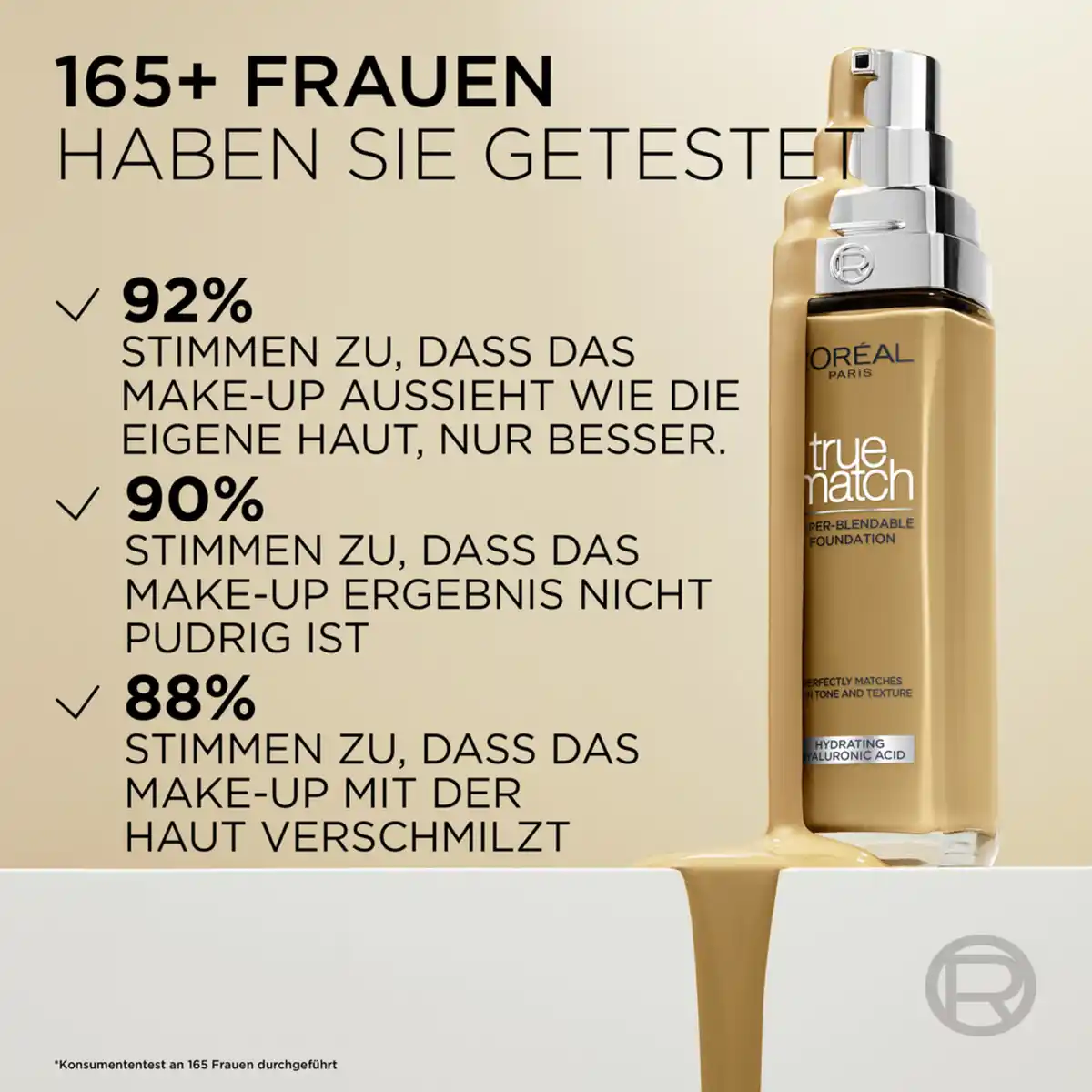 Bild 2 von L’Oréal Paris True Match Foundation 5.5.D/5.5.W Warm Medium, 30 ml