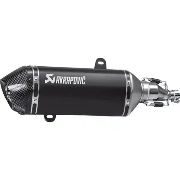 Bild 1 von Akrapovic Auspuff Slip-On Edelstahl schwarz für Vespa GTS 125 2021-