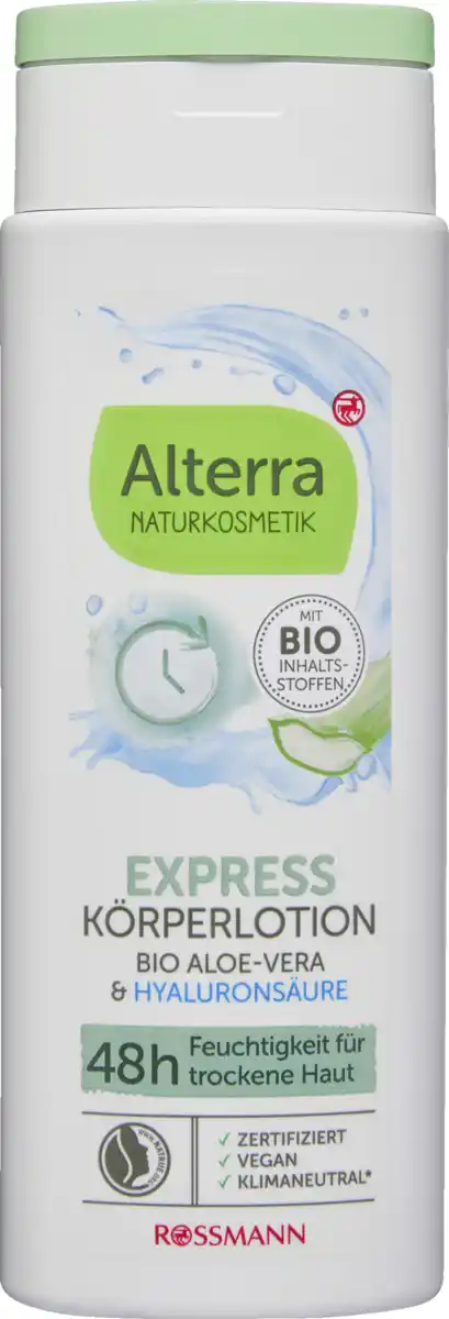 Bild 1 von Alterra NATURKOSMETIK Körperlotion Express Bio-Aloe-Vera & Hyaluronsäure, 250 ml