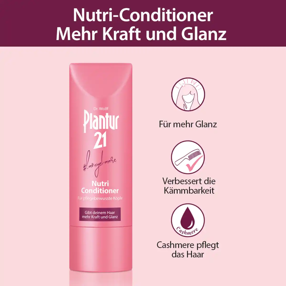 Bild 4 von Dr. Wolff Plantur 21 #langehaare Nutri Conditioner, 175 ml