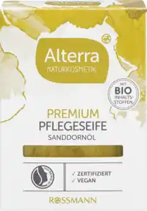 Alterra NATURKOSMETIK Premium Pflegeseife Sanddornöl, 100 g