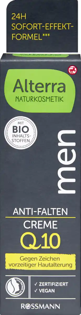 Bild 1 von Alterra NATURKOSMETIK men Antifalten-Creme Q10, 50 ml