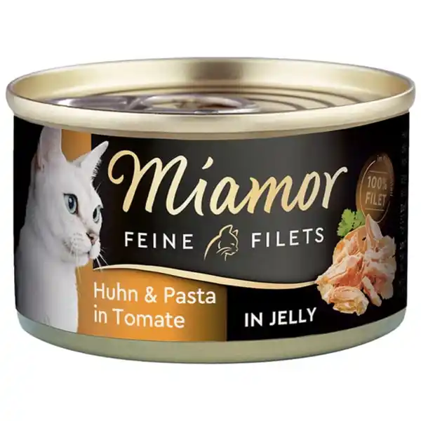 Bild 1 von Miamor Feine Filets in Jelly Huhn und Pasta 100g Dose 24x100g