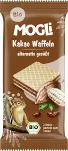 MOGLi Bio Nasch Geback Kakao Waffeln, 15 g