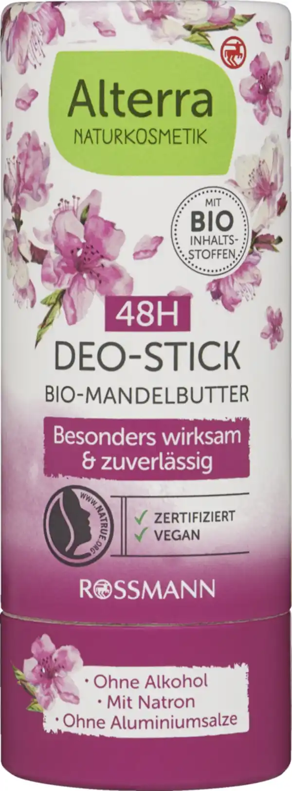 Bild 1 von Alterra NATURKOSMETIK Deo-Stick Bio-Mandelbutter, 40 g