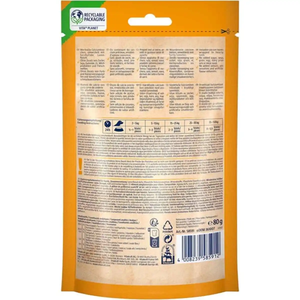 Bild 2 von Vitakraft LAMB Bonas Calciumknochen 80g