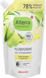 Alterra NATURKOSMETIK Flüssigseife Bio-Zitronengras Nachfüllbeutel, 500 ml