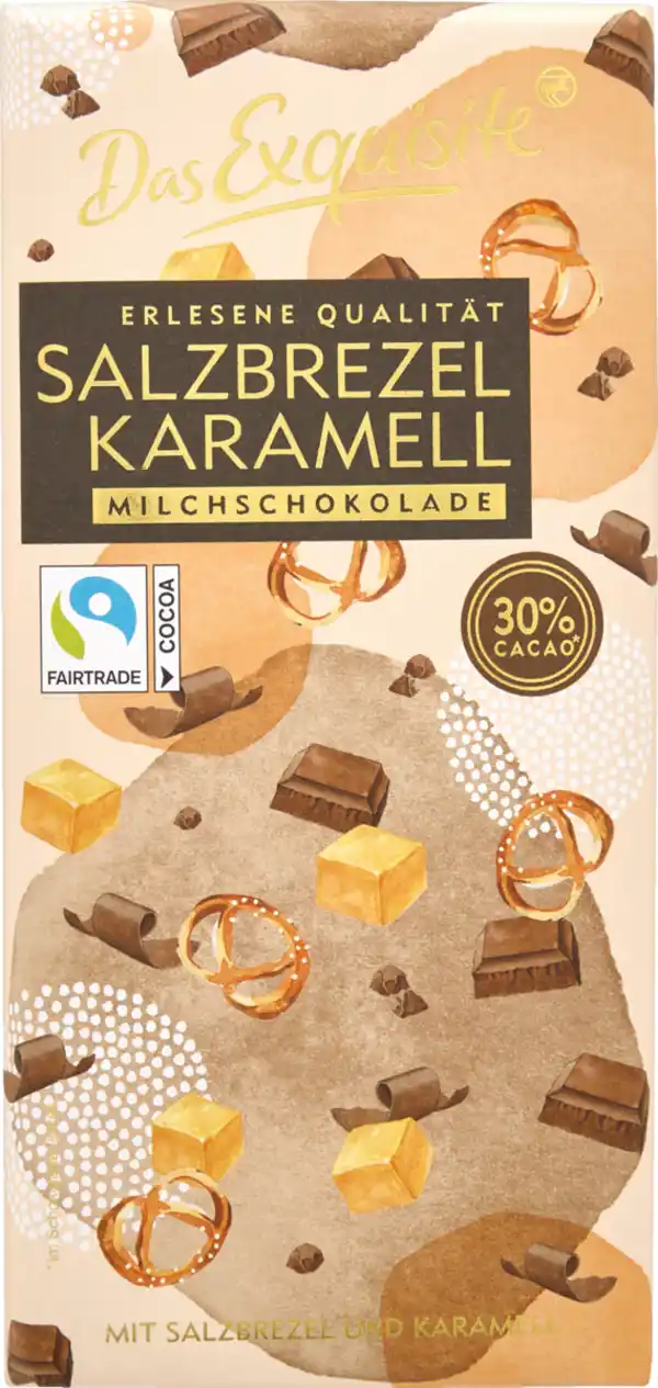 Bild 1 von Das Exquisite Milchschokolade Salzbrezel-Karamell, 180 g