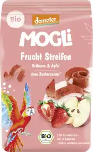 MOGLi Bio Fruchtgummi Streifen Erdbeere & Apfel, 25 g