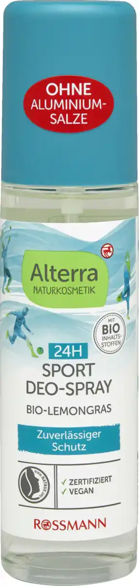 Bild 1 von Alterra NATURKOSMETIK Sport Deospray Bio-Lemongras, 75 ml