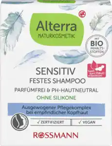 Alterra NATURKOSMETIK Festes Shampoo Sensitiv, 60 g