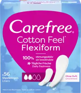 Carefree Slipeinlagen Cotton Feel Flexiform