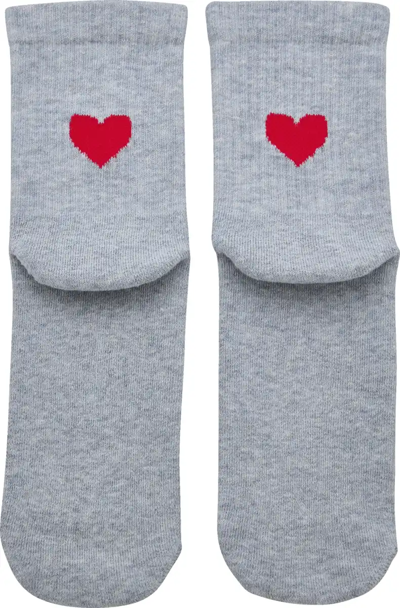 Bild 1 von IDEENWELT Rippsocken mit Fersendesign Herz Gr. 35/38