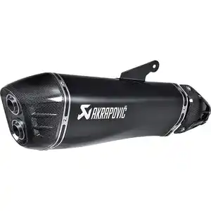 Akrapovic Auspuff Slip-On Titan schwarz für Kawa Ninja H2 SX 2018-2020