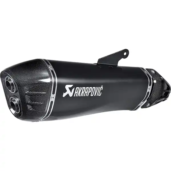 Bild 1 von Akrapovic Auspuff Slip-On Titan schwarz für Kawa Ninja H2 SX 2018-2020