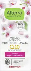 Alterra NATURKOSMETIK Anti-Age Intensiv-Feuchtigkeitsmaske Q10 Bio Orchidee, 15 ml