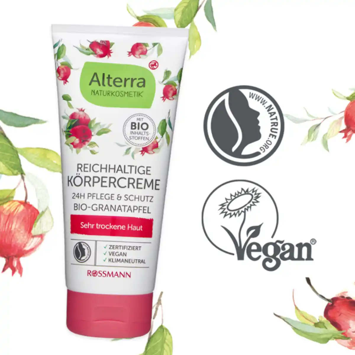 Bild 2 von Alterra NATURKOSMETIK Reichhaltige Körpercreme Bio-Granatapfel & Bio-Sheabutter, 200 ml