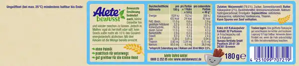 Bild 2 von Alete bewusst Alete bewusst Kinderkeks Schoko 180g, 180 g