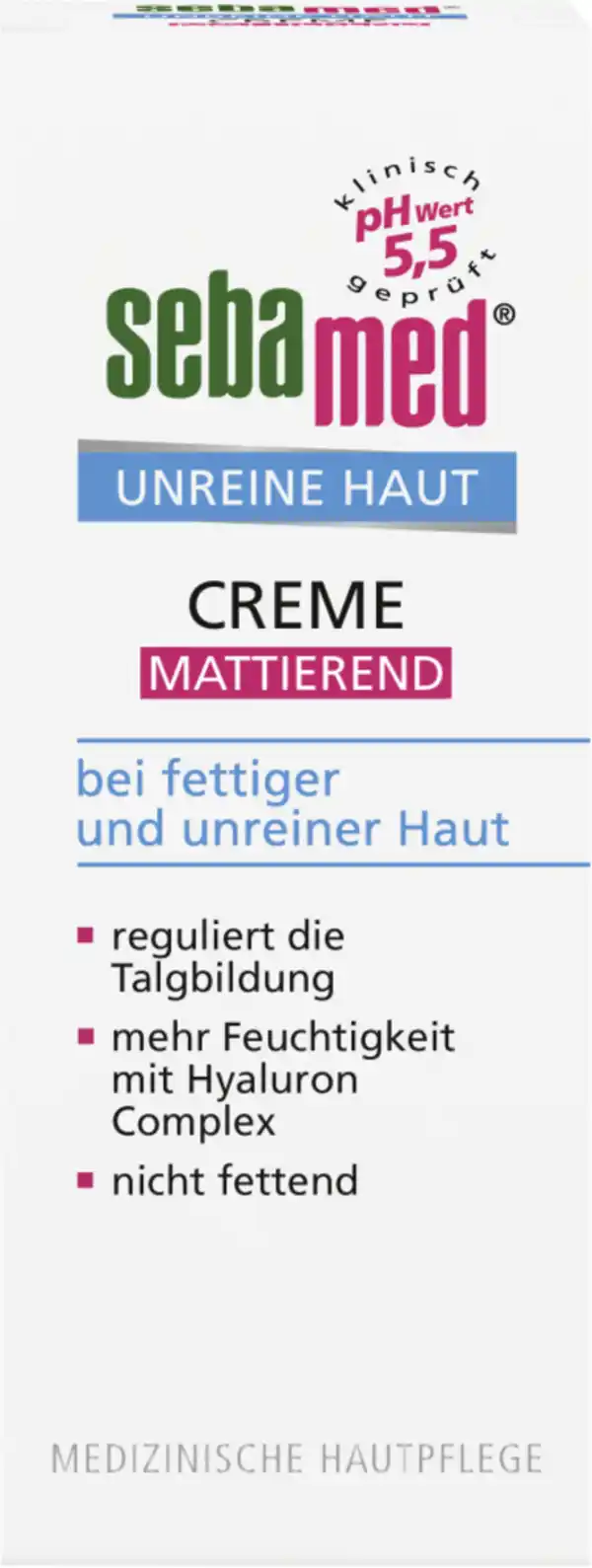 Bild 1 von sebamed Unreine Haut mattierende Creme 50 ml